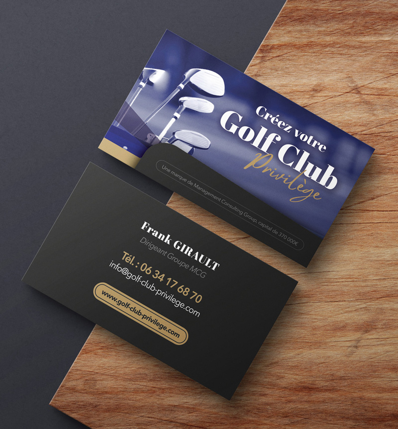 Golf_club_privilege_creation_cartes_de_visite