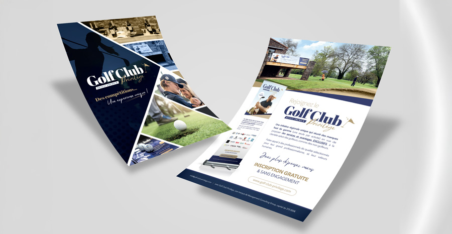Golf_club_privilege_creation_flyer_plaquette